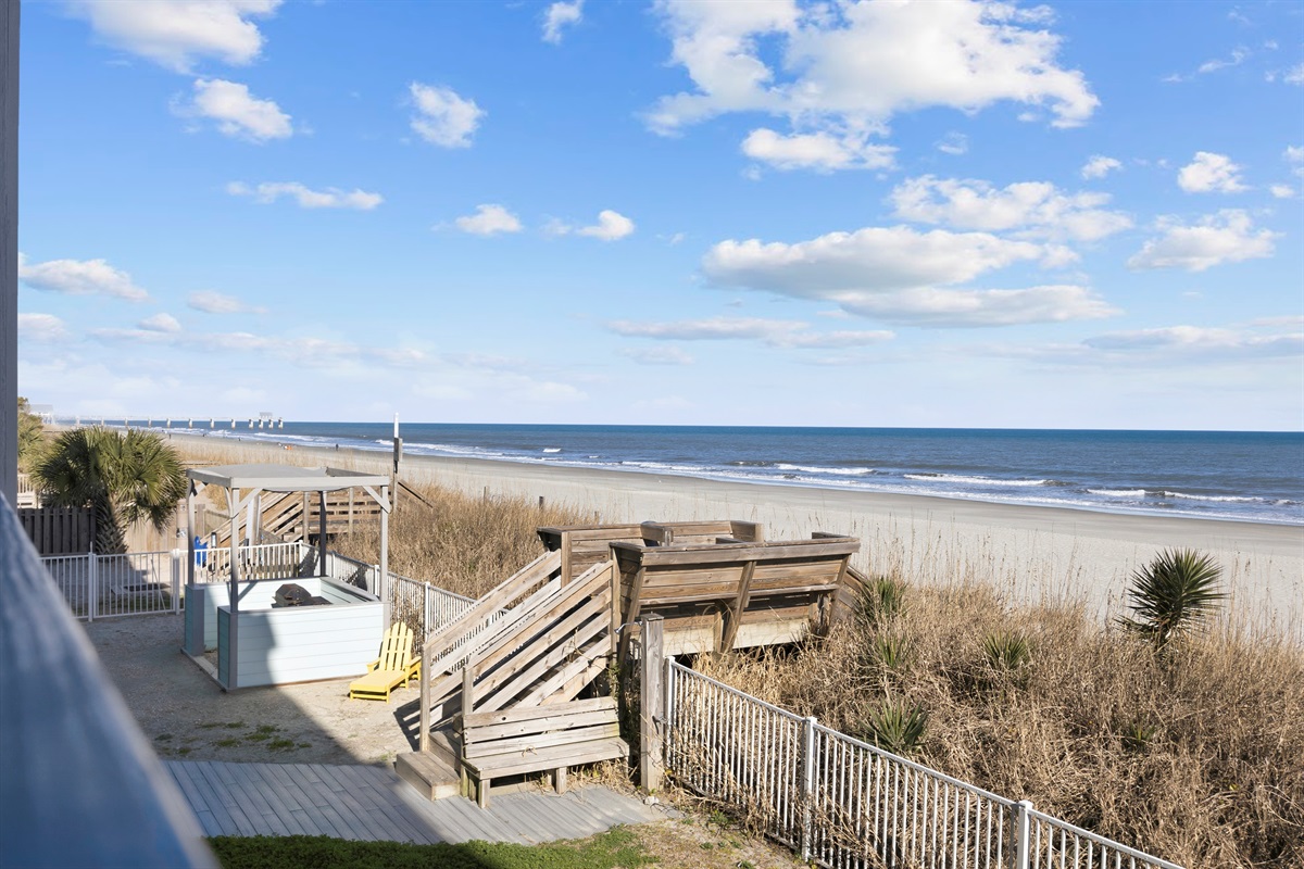Grilling and beach walkover areas