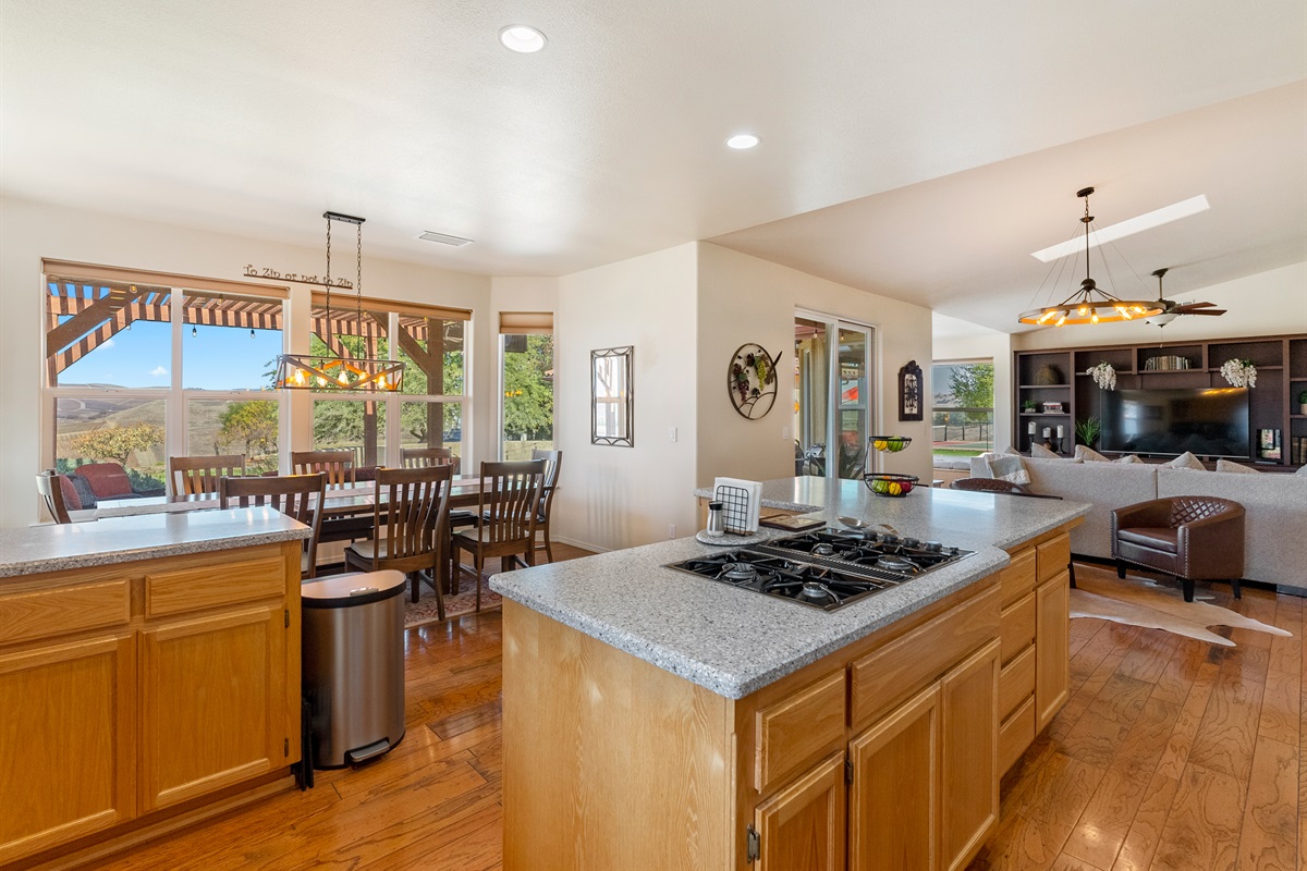 Prepare beautiful meals in the spacious, open floor plan kitchen