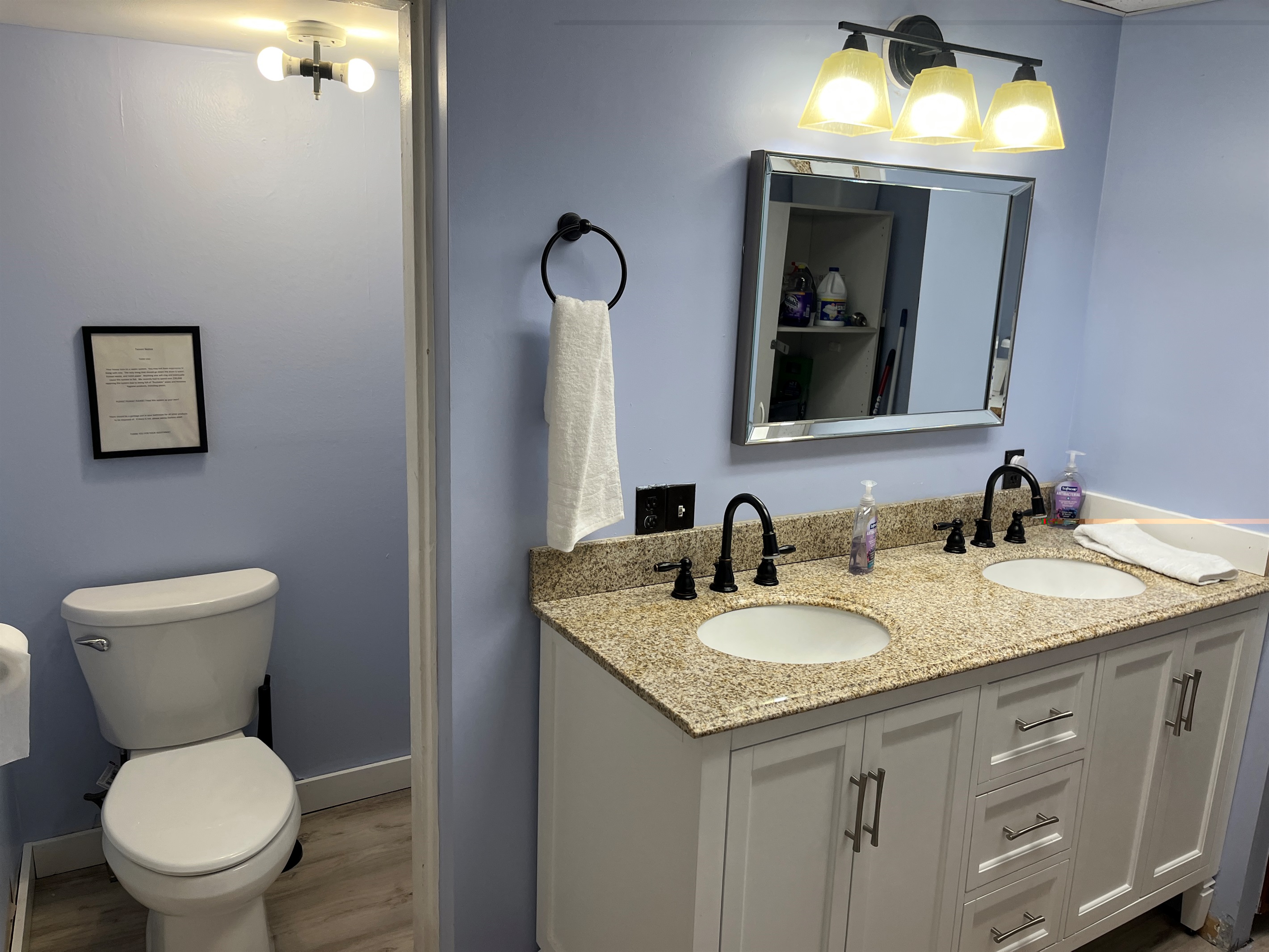 1st floor 1/2 bath with laundry