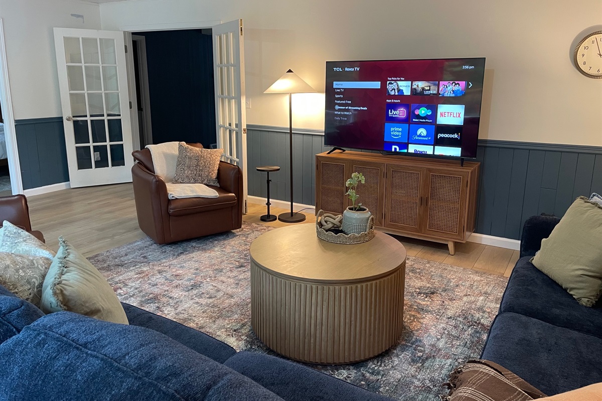 With a family room upstairs and the living room on the main level, there is plenty of room to spread out