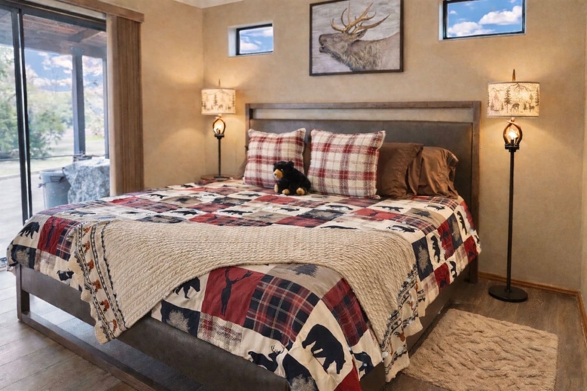 Plenty of space for a restful nights sleep in the Cal King! 