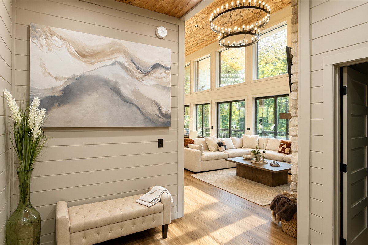 Living Room: Sun-drenched space with chic decor, perfect for relaxation and gatherings!