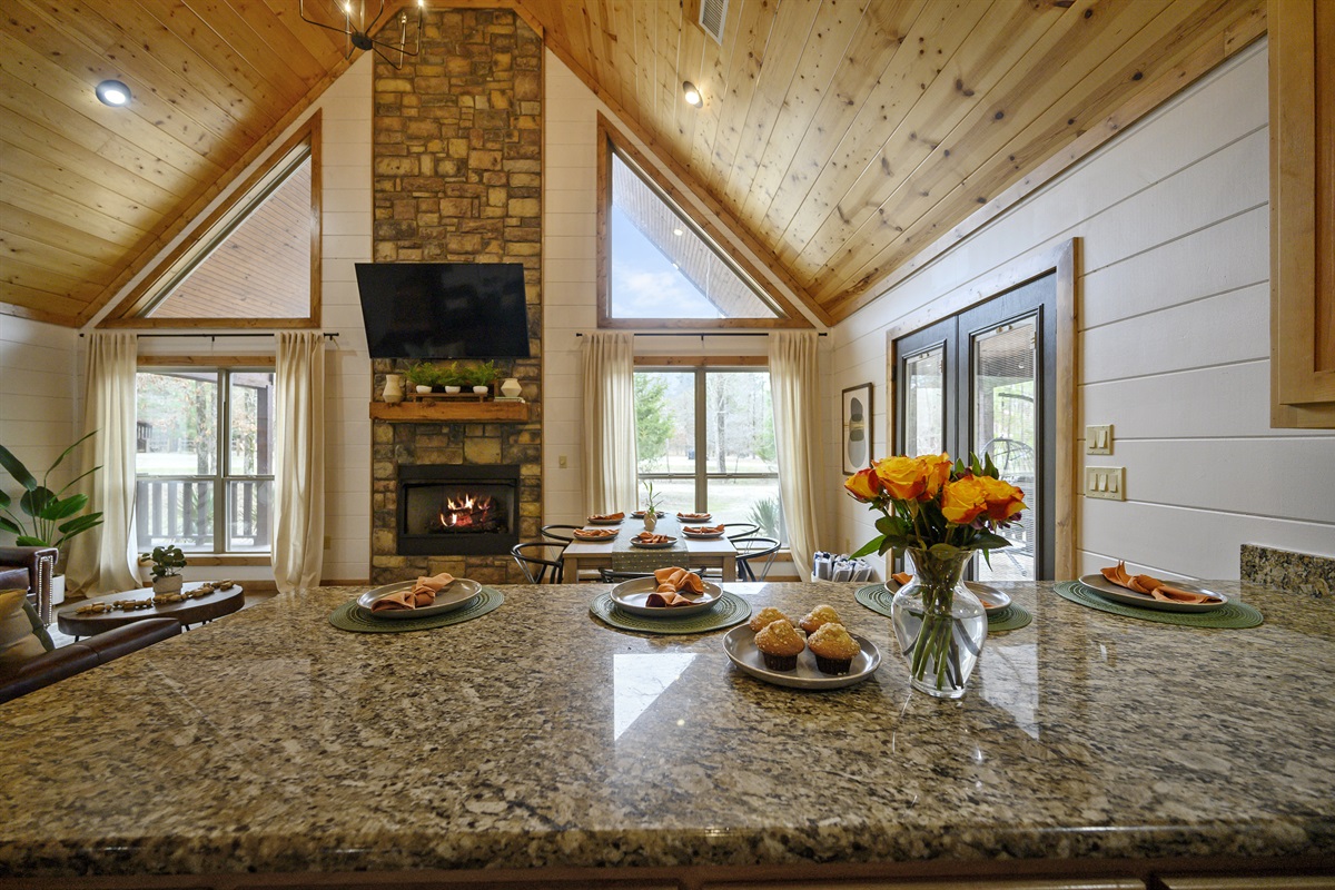 Prepare delicious meals in style on our sleek kitchen countertops