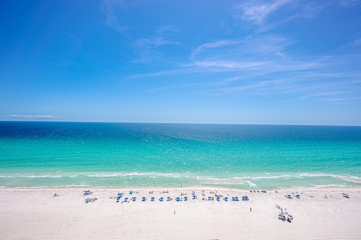 Beach view from balcony