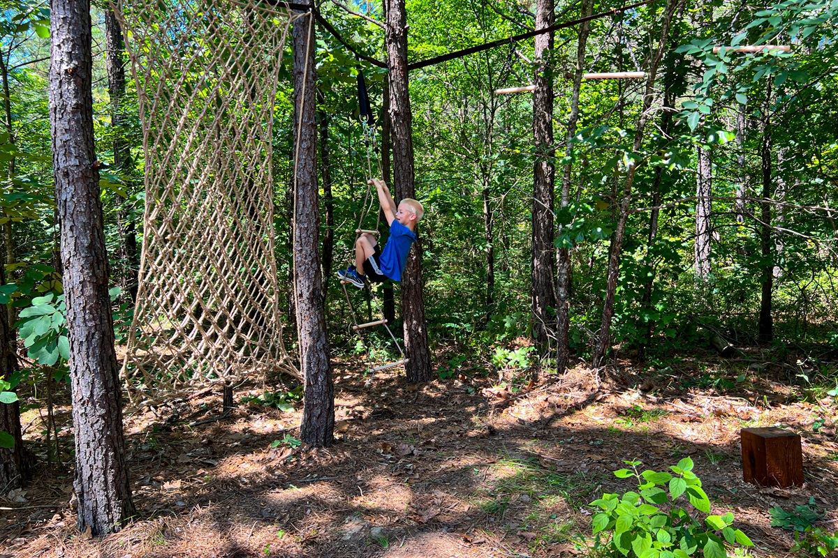 Rope course fun for the littles.