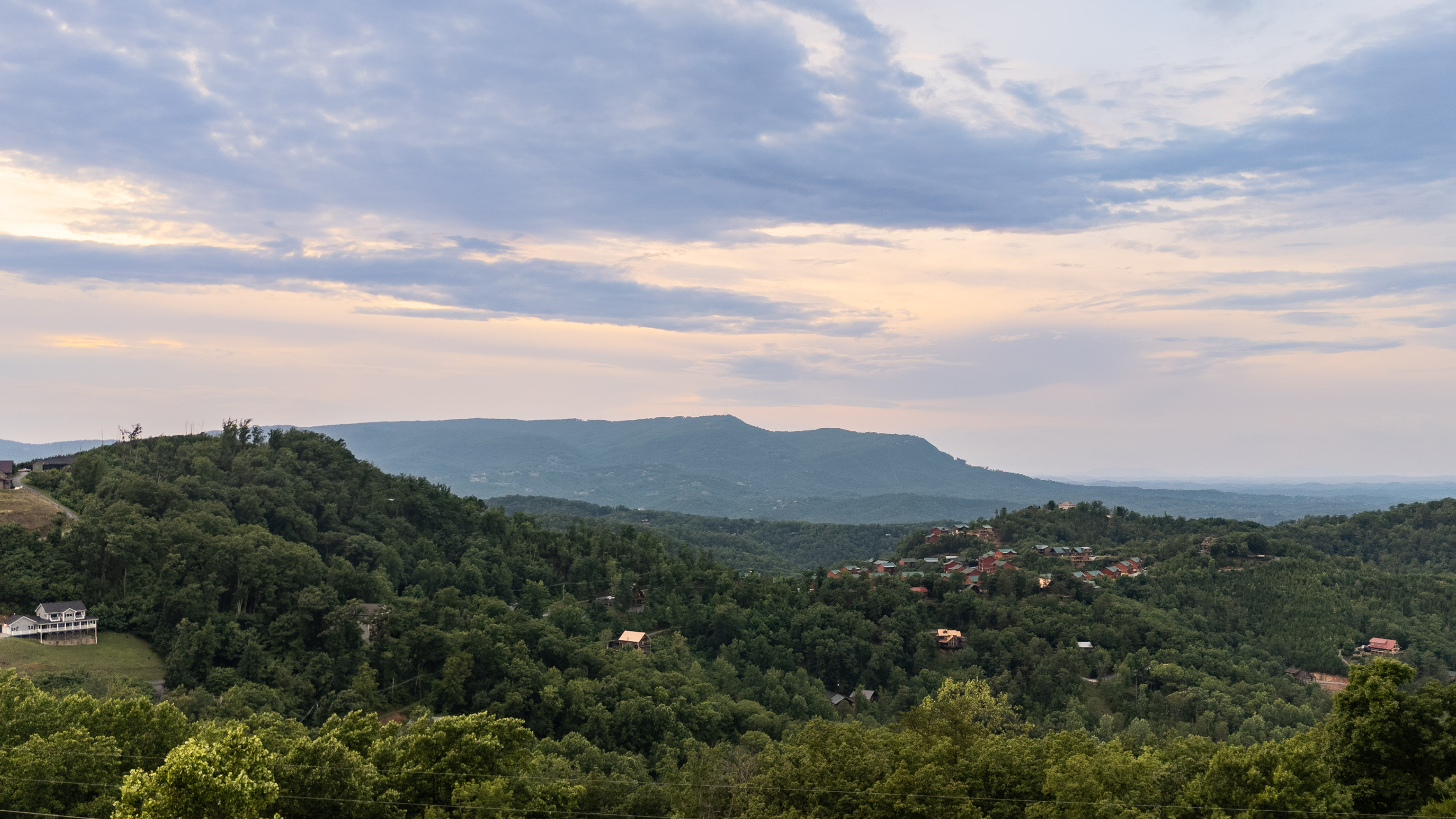 Sky mountain views!  Cresting sunsets with long mountain views amongst the clouds in the horizon give guests staying at Skycrest Retreat a truly special Smoky Mountain experience.  Guests love to relax on our spacious outdoor decks and admire those views!