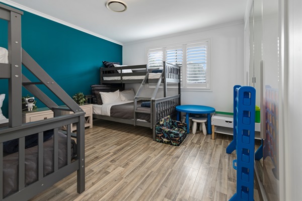 Bedroom 4 - 2 Tri Bunkbeds - Upstairs
