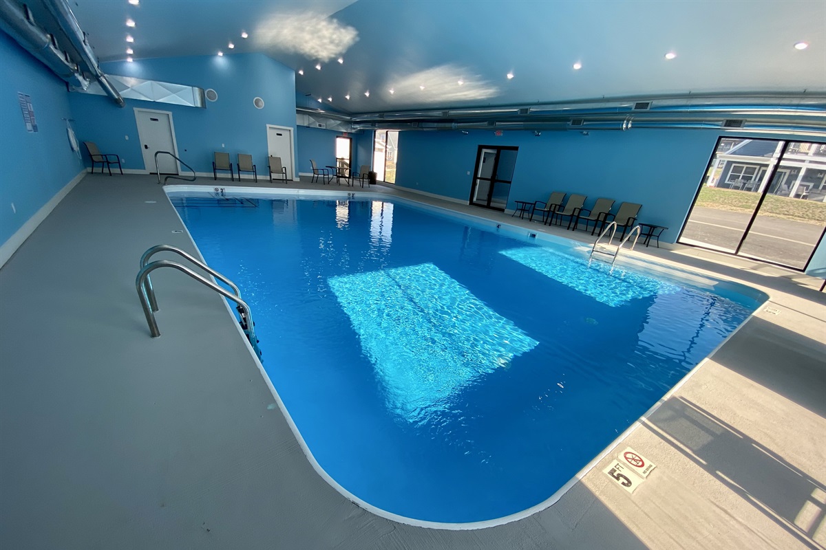3-5 ft pool with bathroom facilities