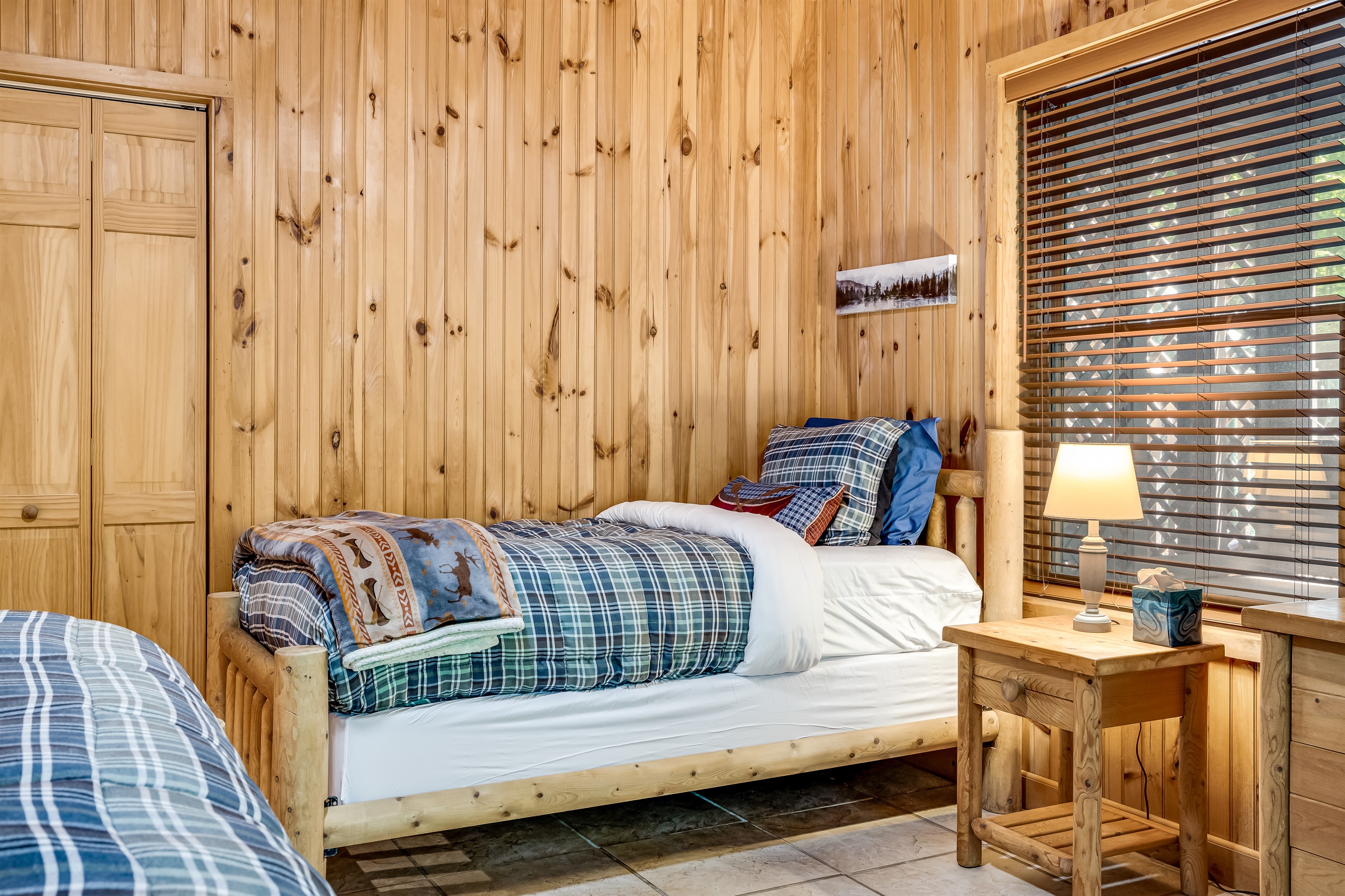 Cozy lower level bedroom