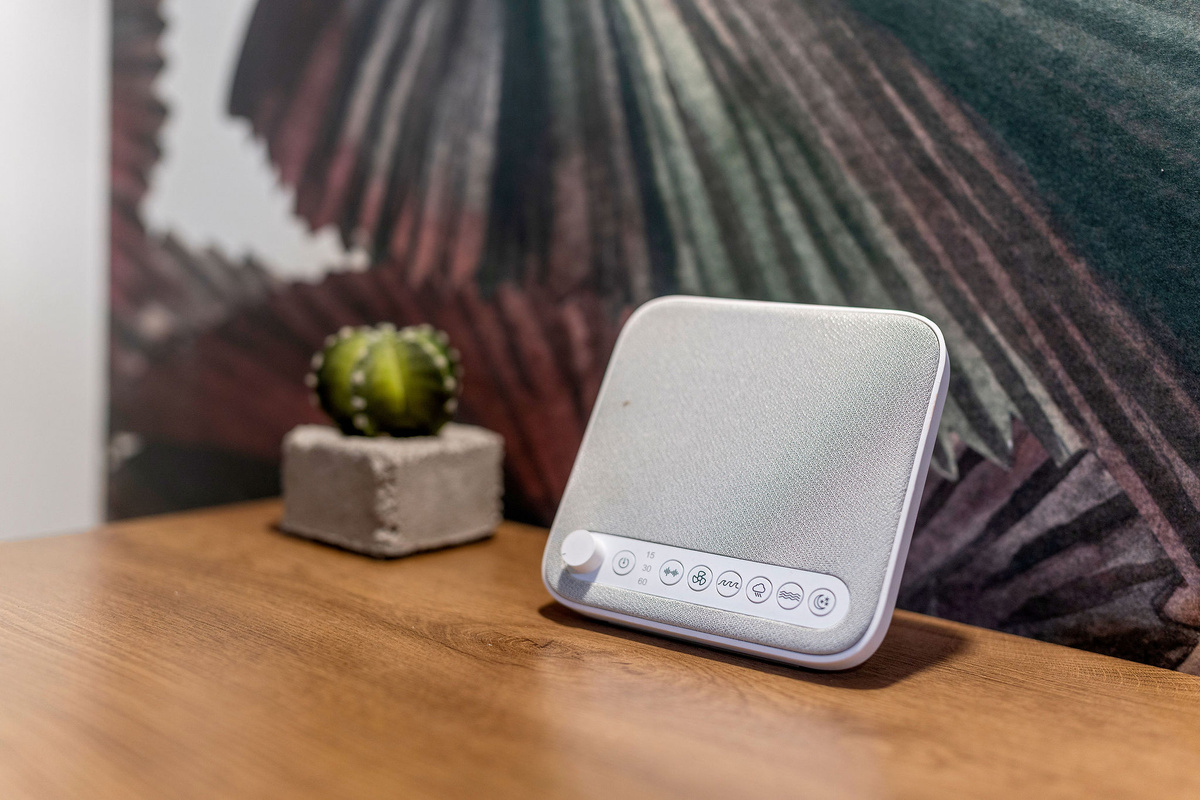 Sound machines are provided in the bedrooms for a restful nights sleep.