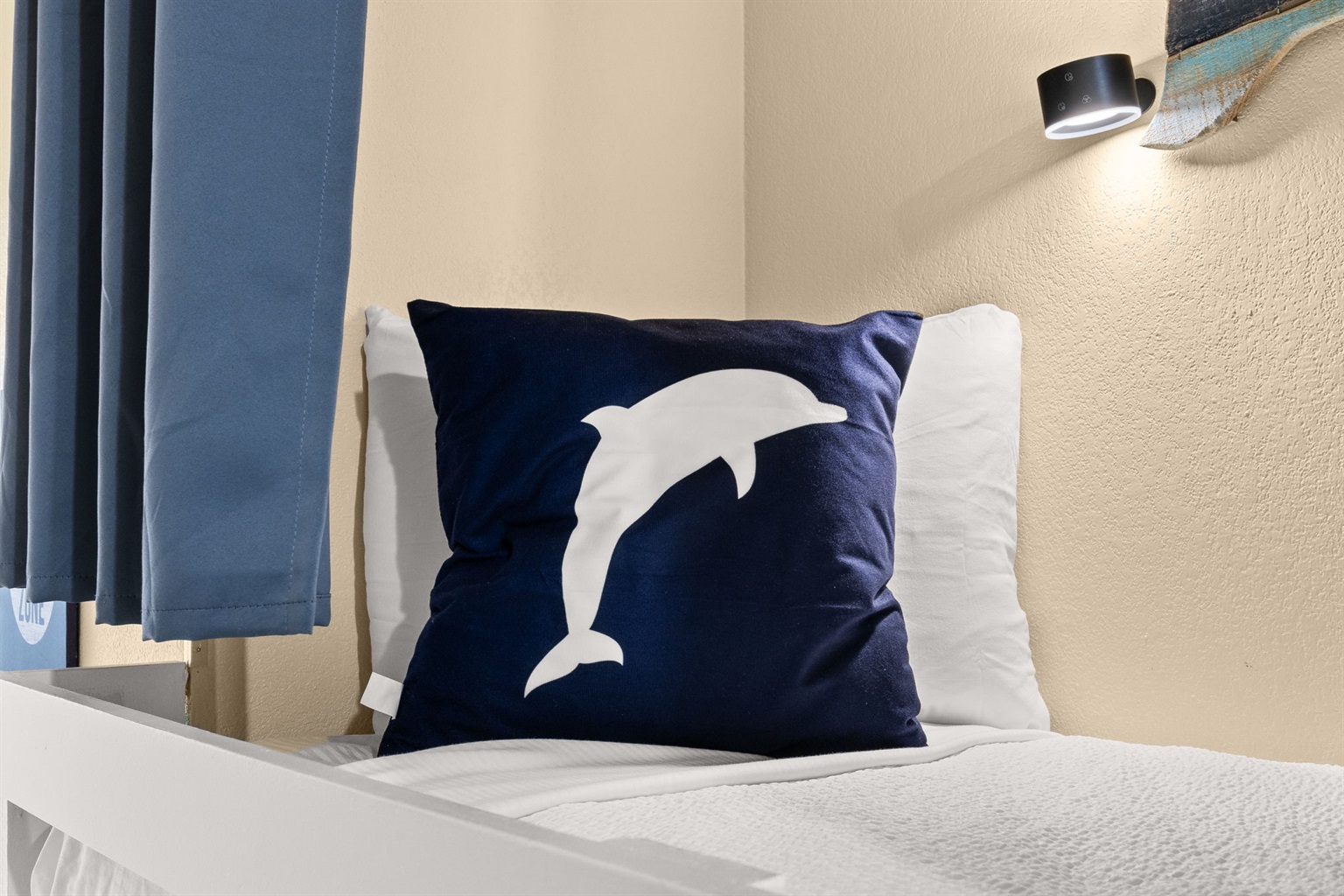 Twin Bunk Beds | Reading Light | Blackout Curtains
