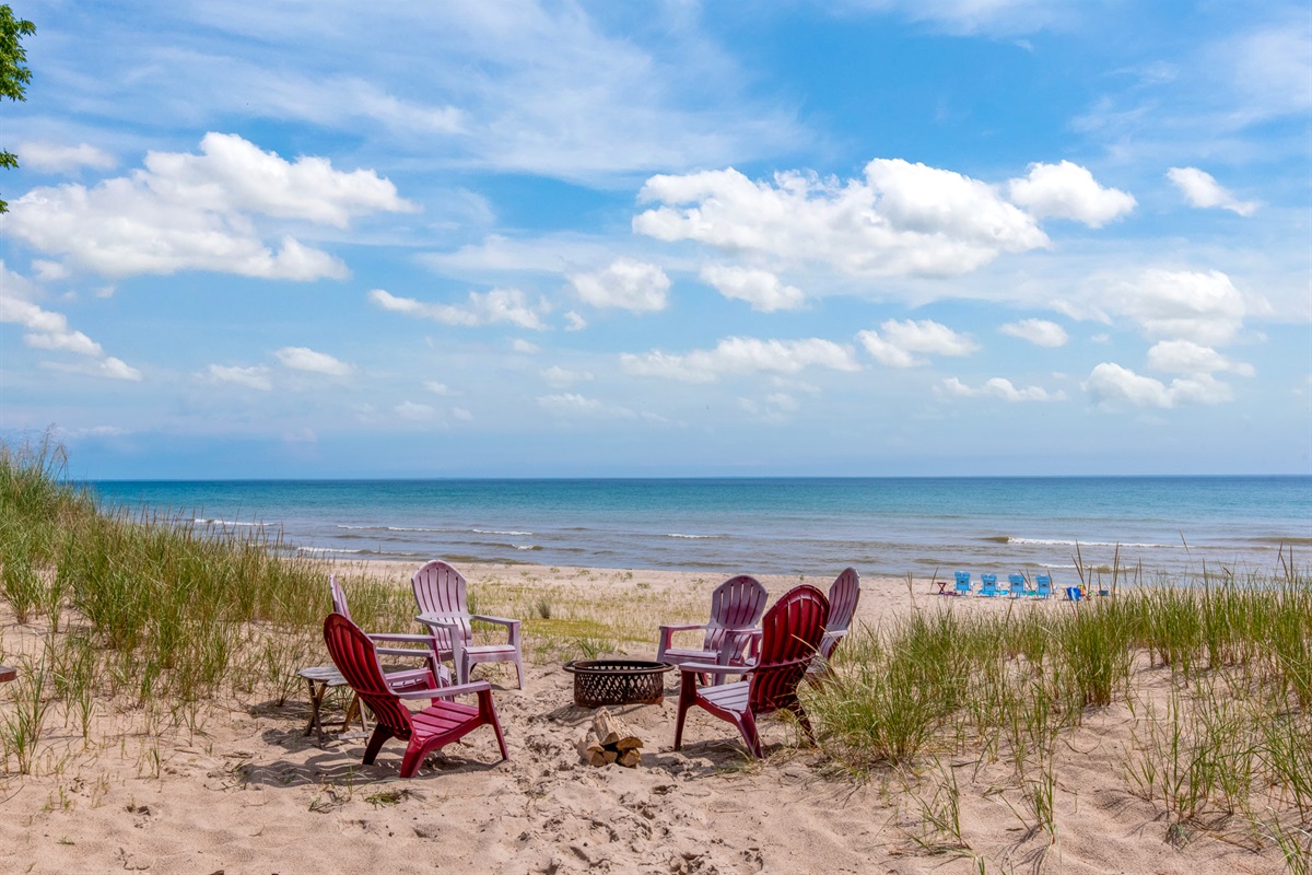 2nd bonfire location - the beach!