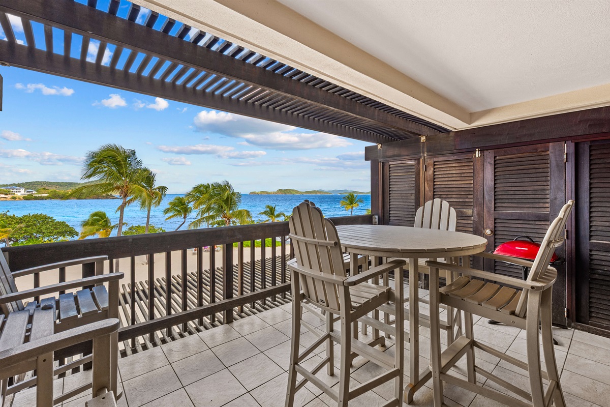 Gorgeous balcony views while enjoying the coastal breezes