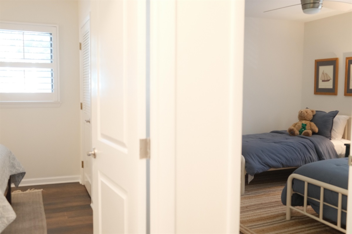 Bedroom 3 and 4 , viewed from hallway