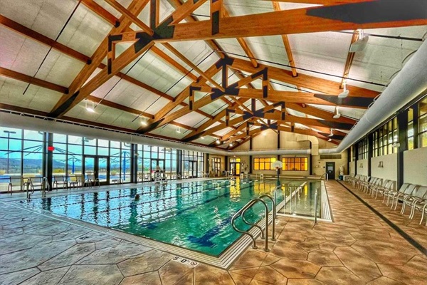 Indoor pool open daily 10am-8pm. Aquatic fitness and lap swim daily 5am-10am. Reservations required. 
