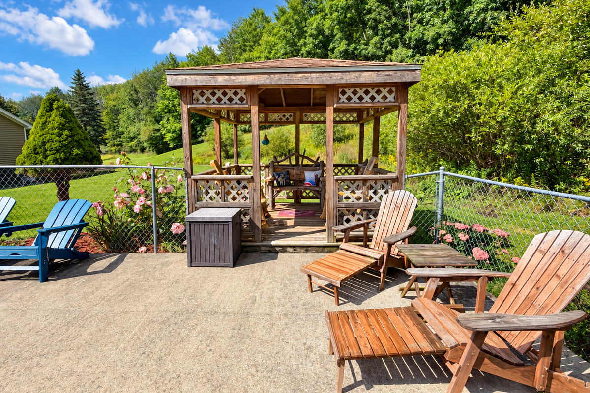 Gazebo by the pool