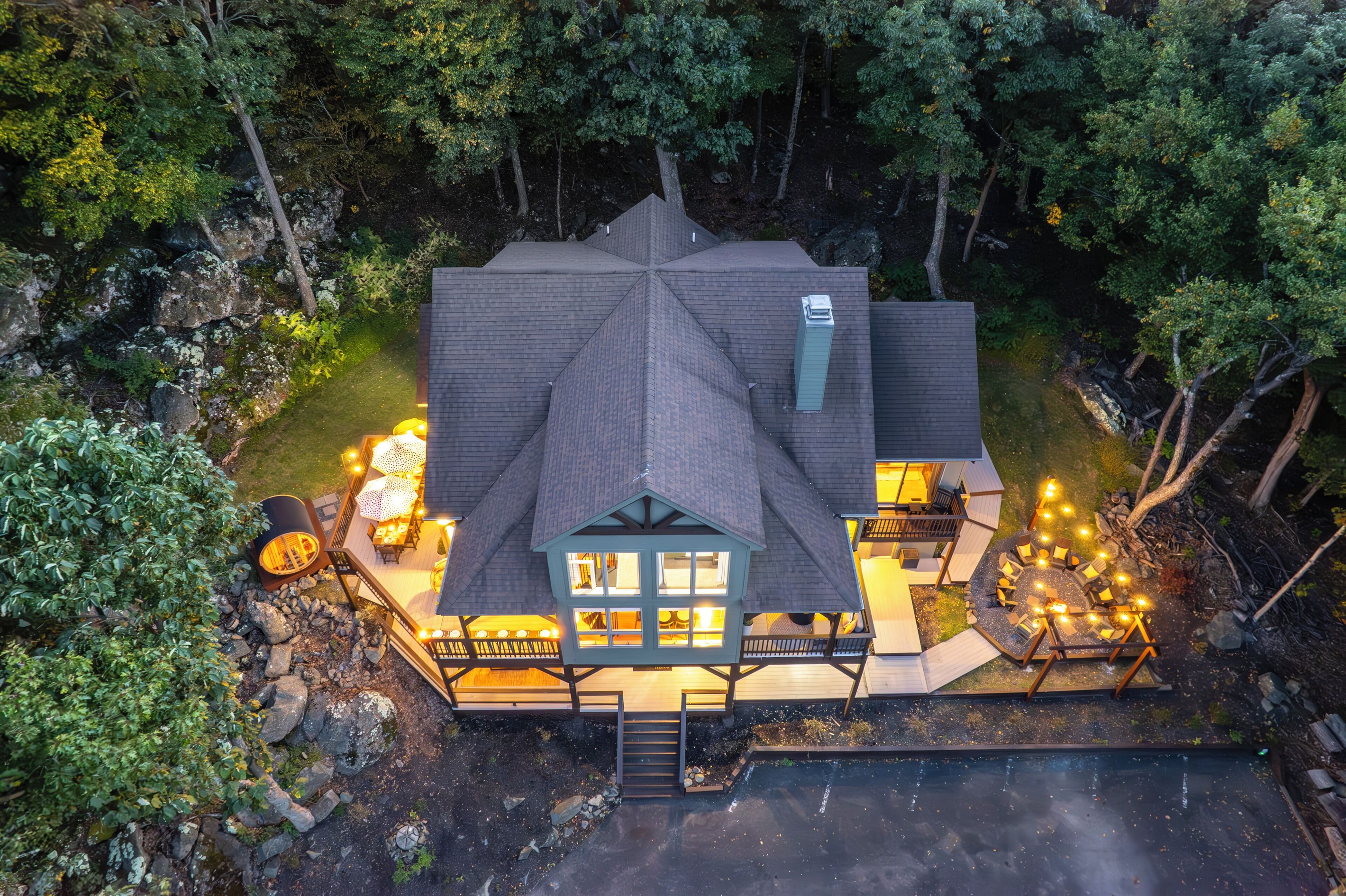 Aerial view of Crawfords Escape