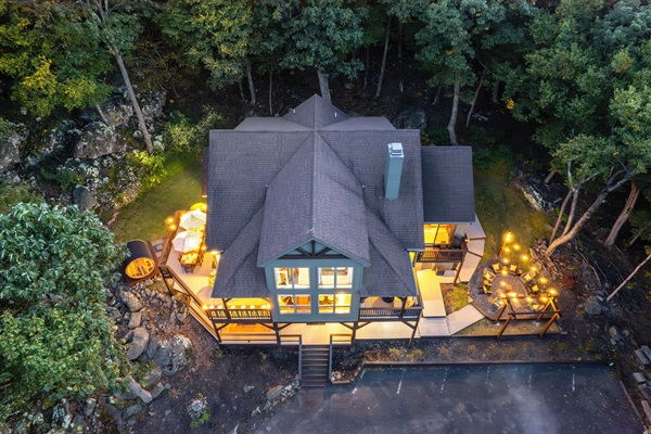 Aerial view of Crawfords Escape