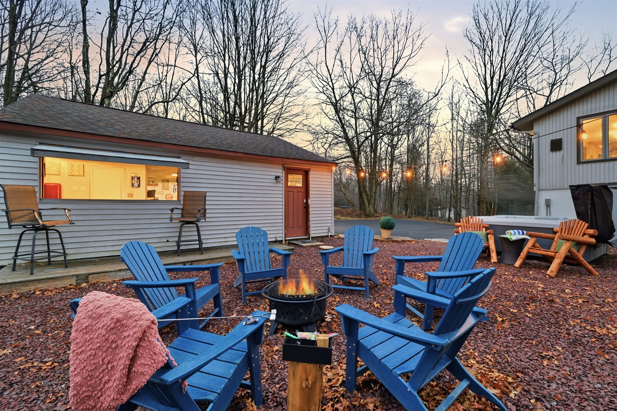 Gather around the firepit, unwind and create amazing memories in your private outdoor retreat