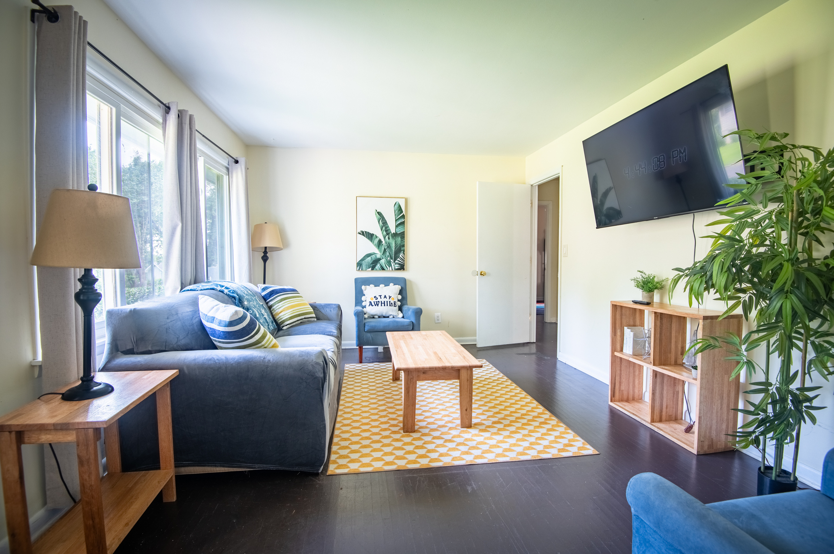 Gather everyone for movie night, board games, or tomorrow's poolside plans. With plenty of comfortable seating, this space was made for spending time together.