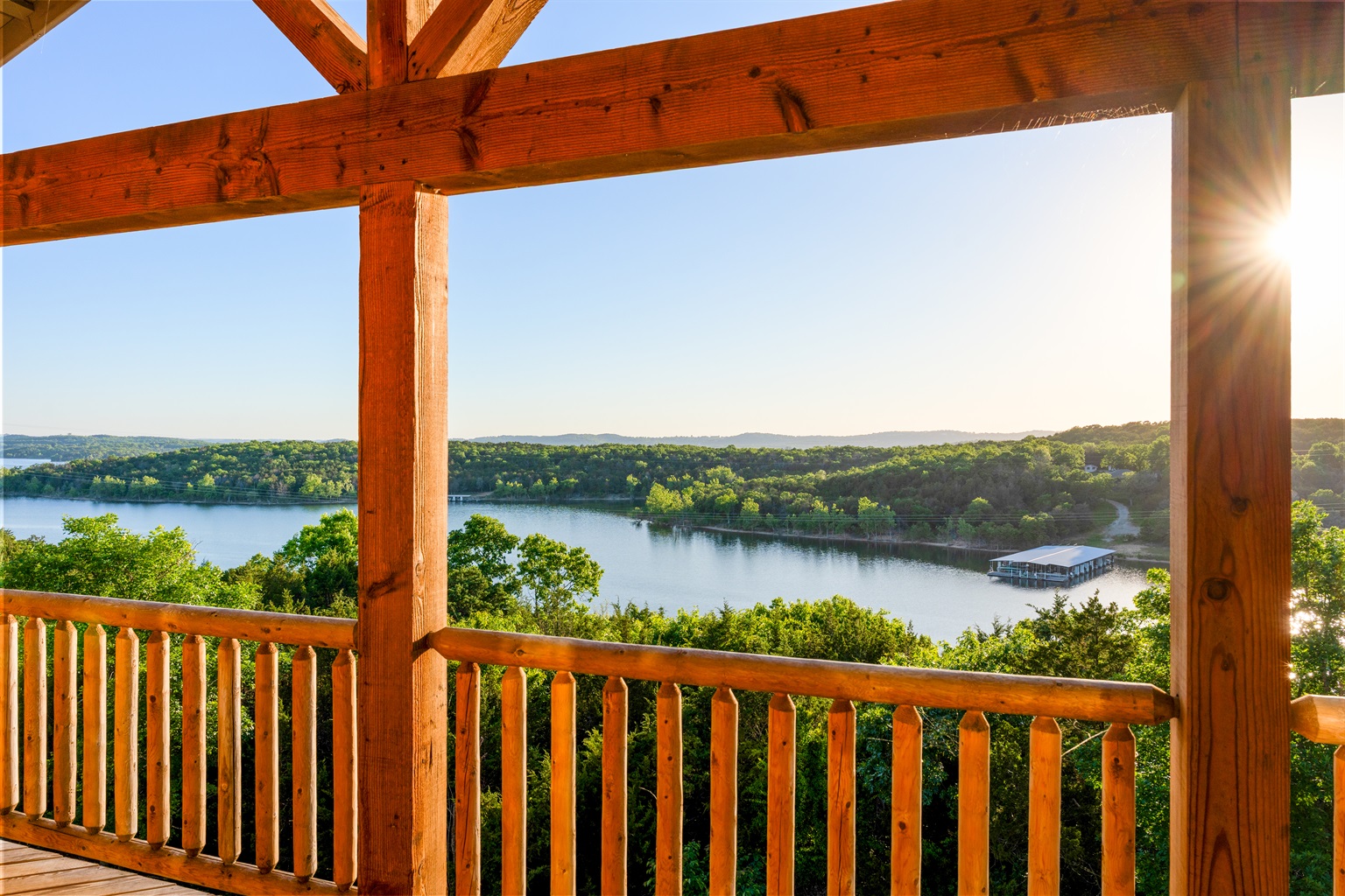 Endless lake and hill views to enjoy with your morning coffee.