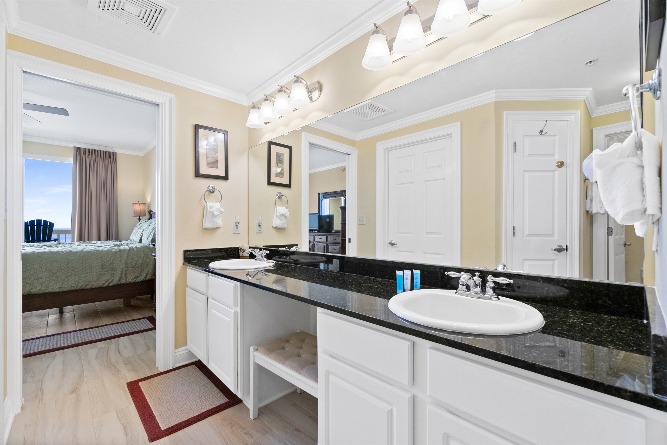 Huge bathroom in the master