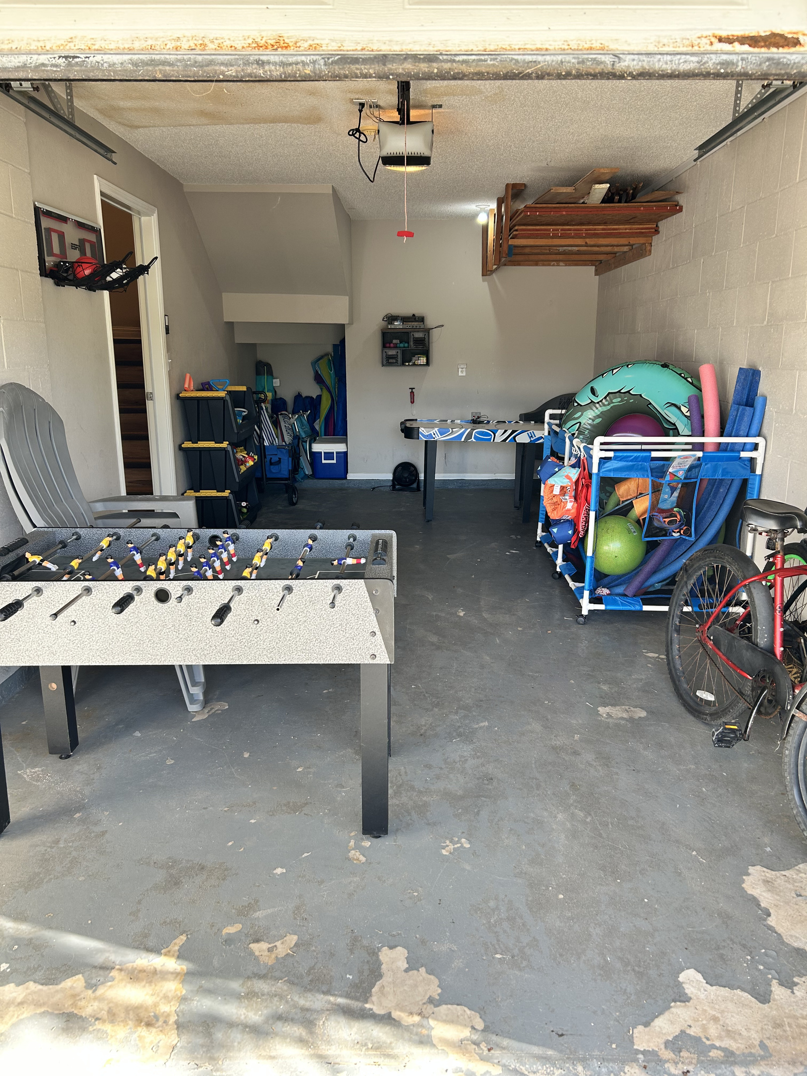 The game zone is the perfect place to gear up for a day of beach fun or unwind afterward! Its stocked with beach essentials, pool floats, wagons, chairs, and more. 

Take a break from the beach and play a game of basketball, air hockey, or foosball.