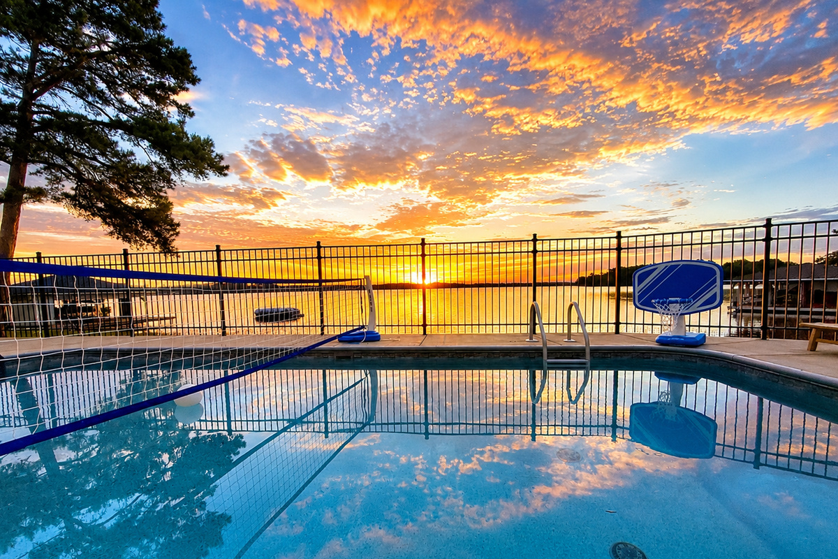 Endless Sunrise pool at Lake Gaston