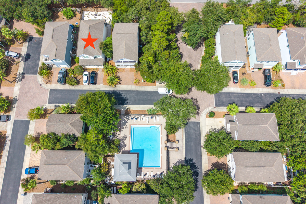 The resort style community pool is right out the front door.