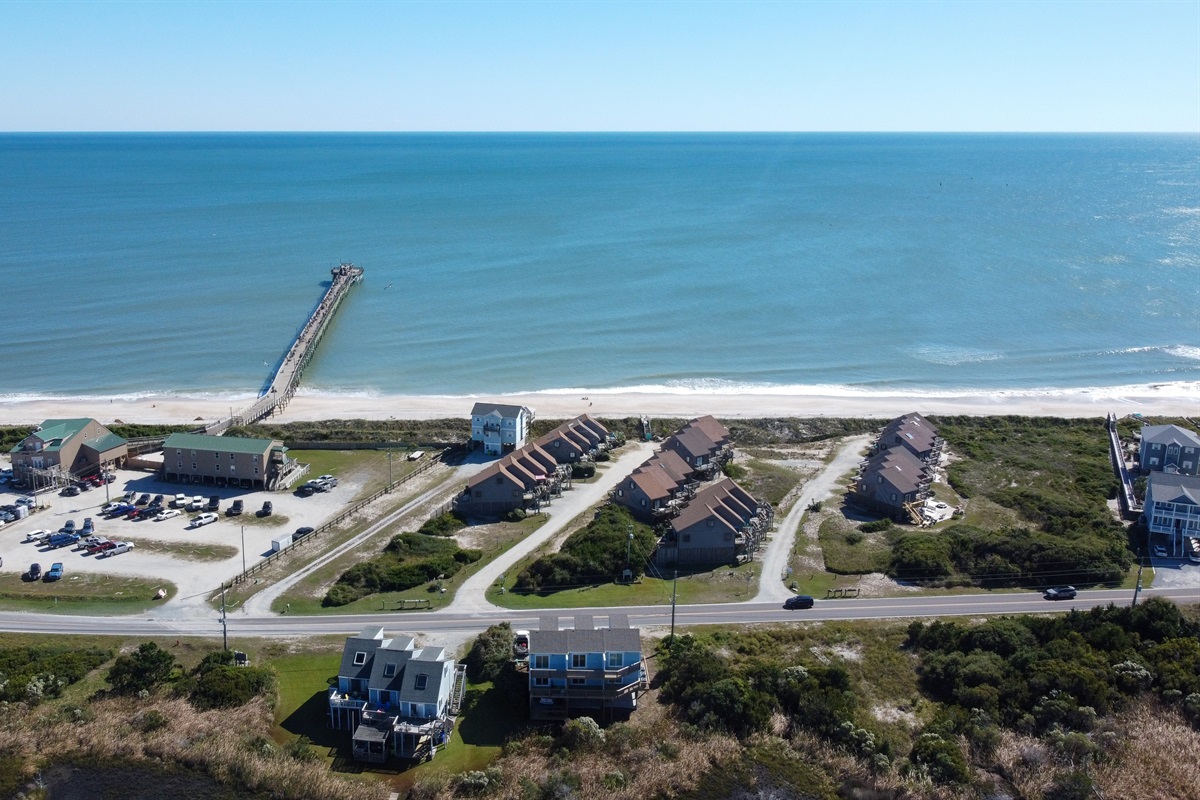 Right in front of the ocean!