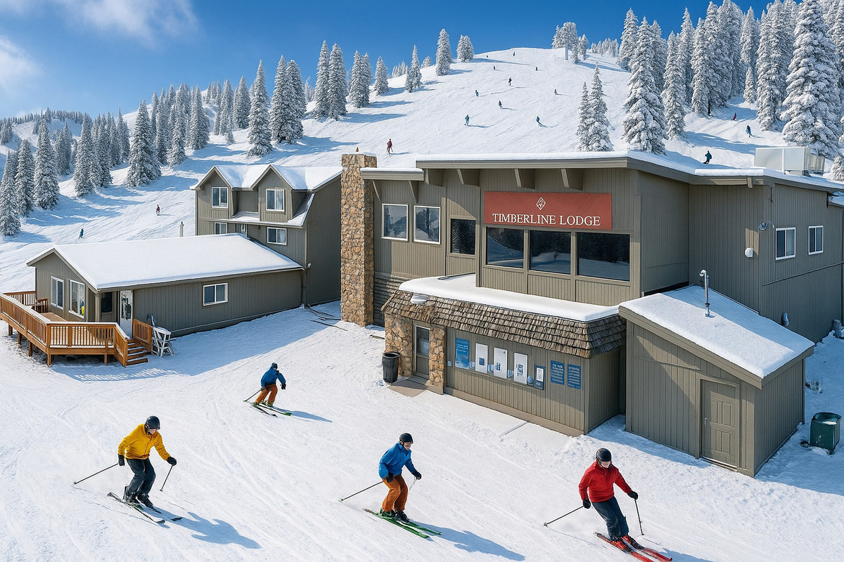 Timberline Lodge at Powder Mountain offers convenient access to skiing, snowboarding, scenic chairlift rides, mountain biking, and year-round mountain adventures just minutes away.
