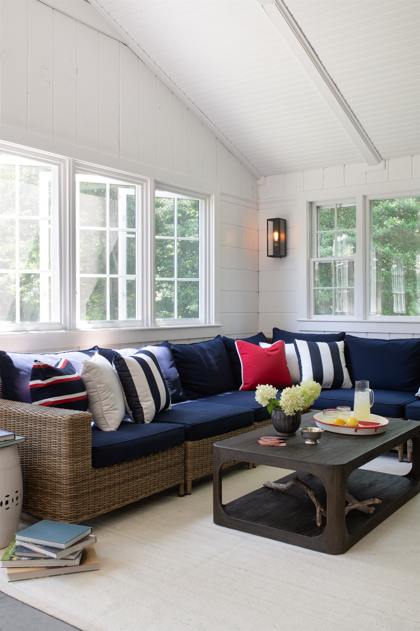 Relax in the warm and inviting living room.