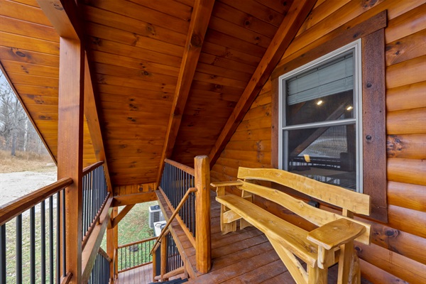 Front upper level with wide-open views and unforgettable evening skies