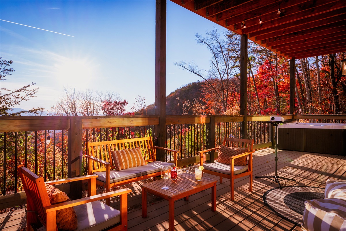 Balcony seating with open views. Ideal for coffee, reading, or sunsets.