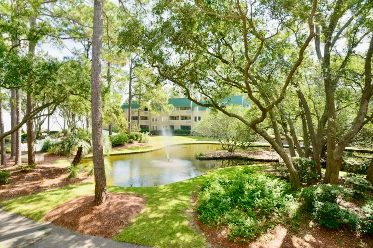 Pond on the grounds