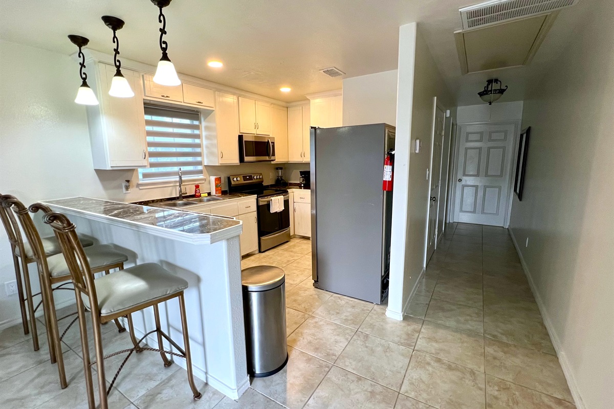 Functional Kitchen with Bar Seating