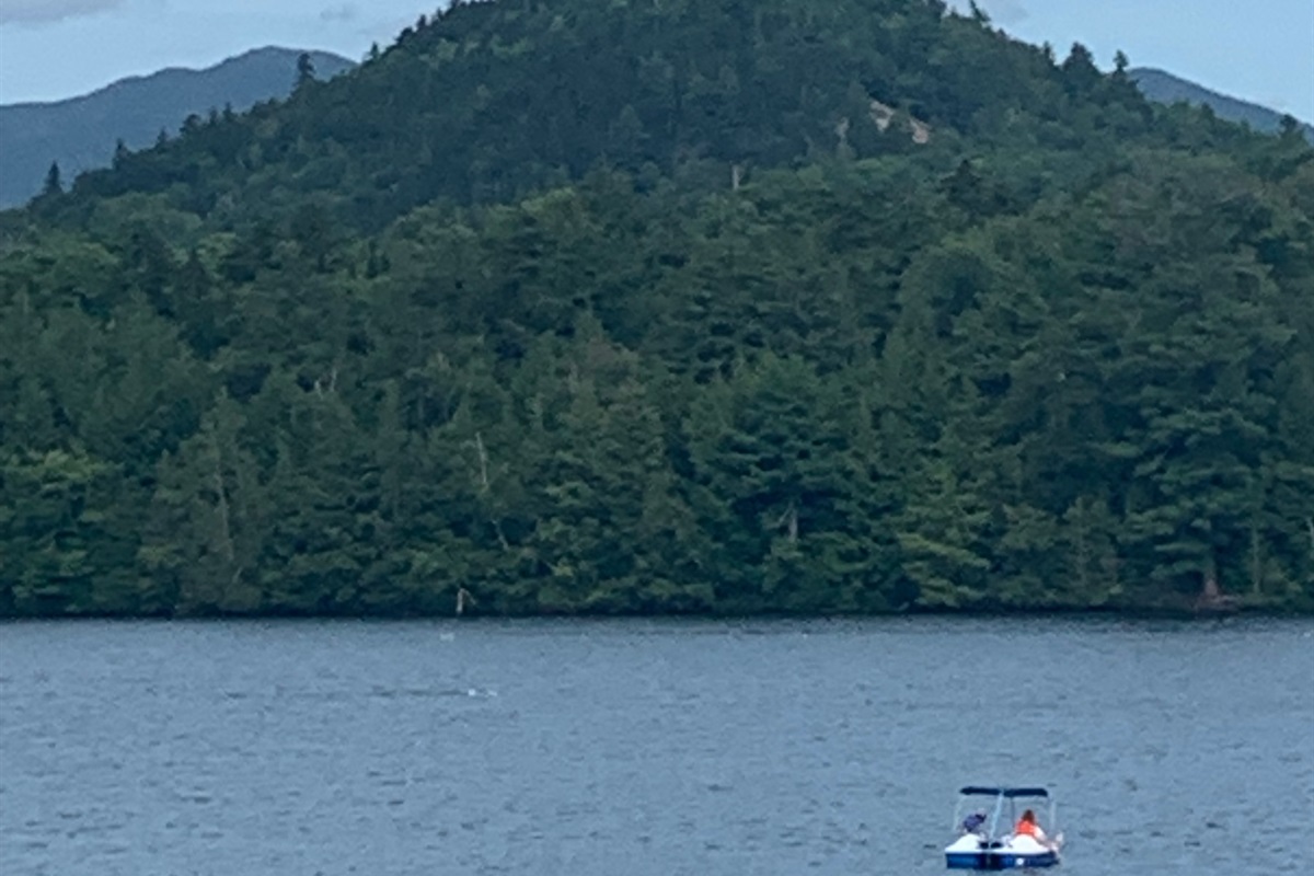 View of Adirondacks from Mirror Lake