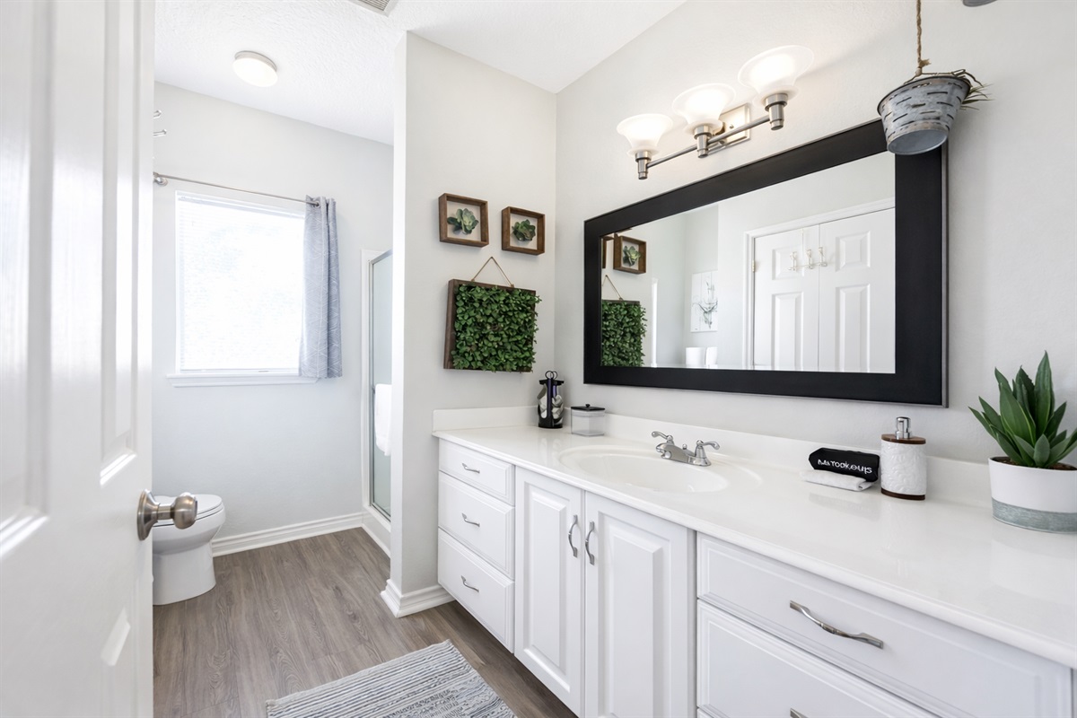 Private restroom on top floor