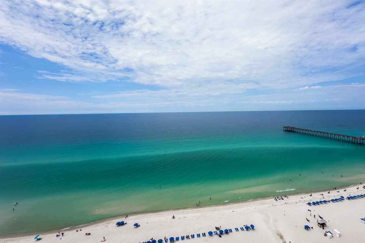 The ocean & Pier From The Balcony