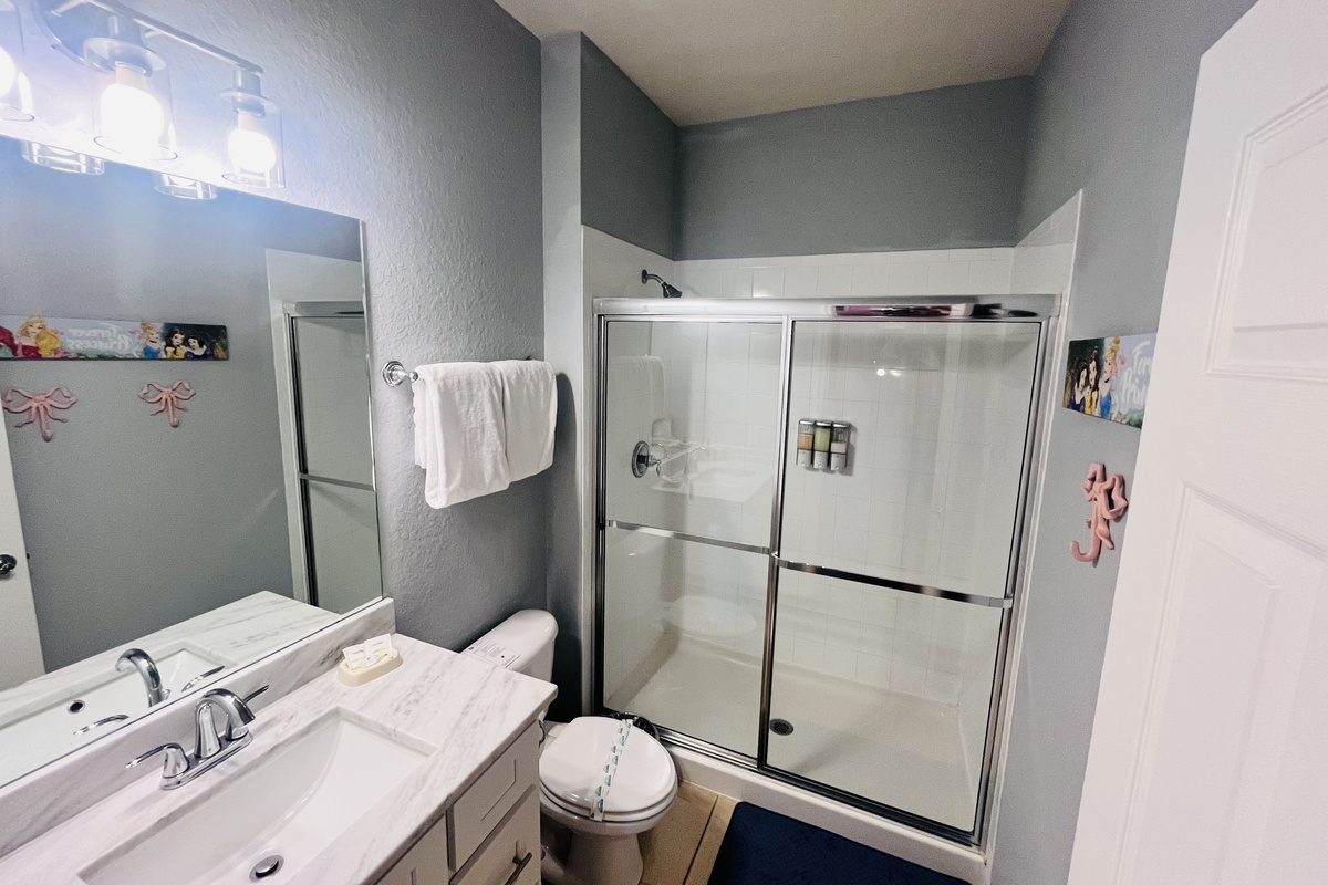 Princess en-suite bathroom with walk in shower