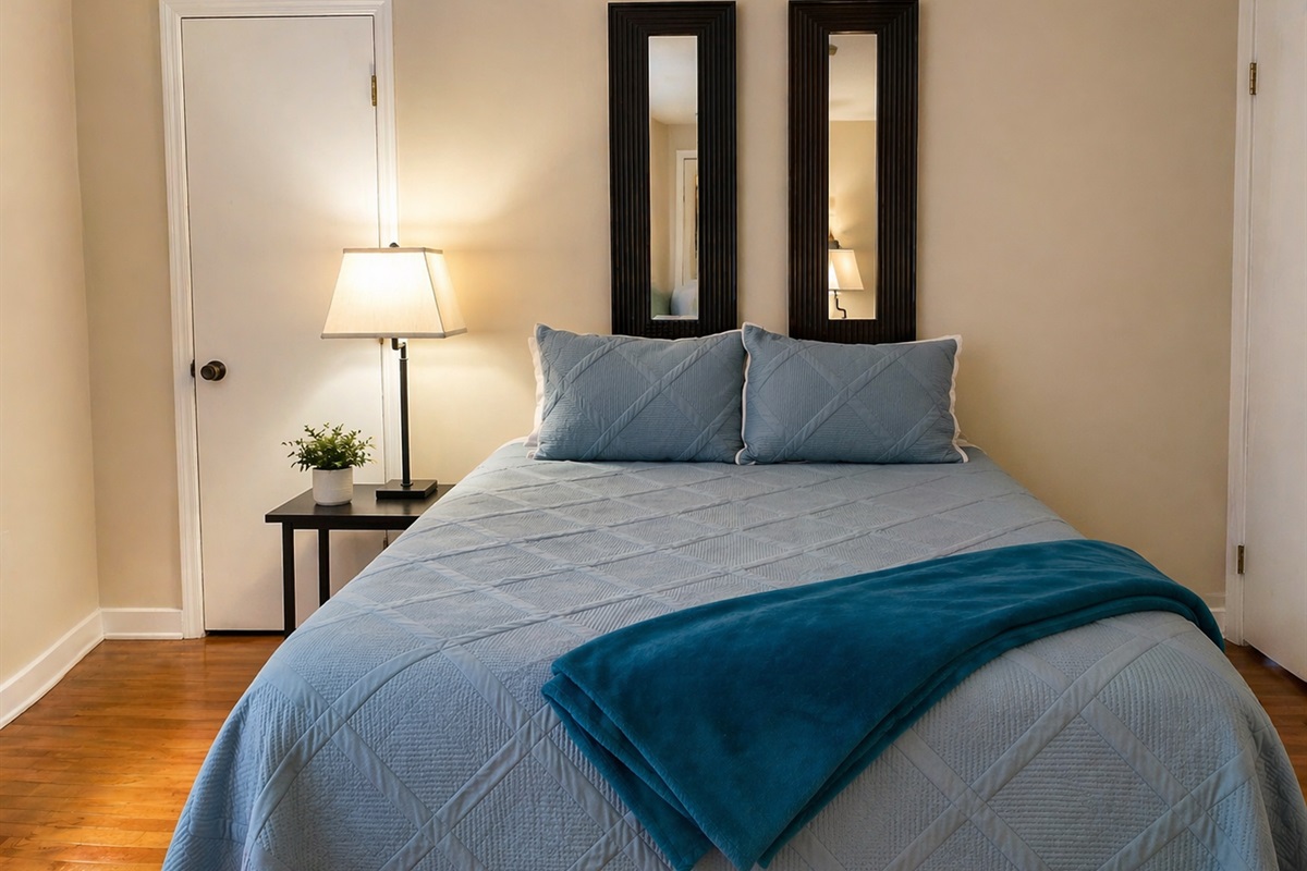 One of the Queen Bedrooms ready for a great nights sleep