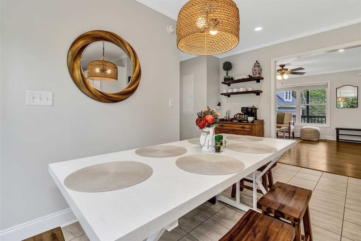 Dining Table and Coffee Bar