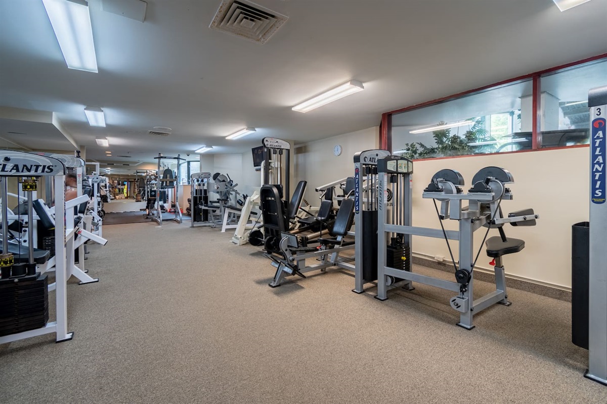 Workout facilities available throughout your entire stay