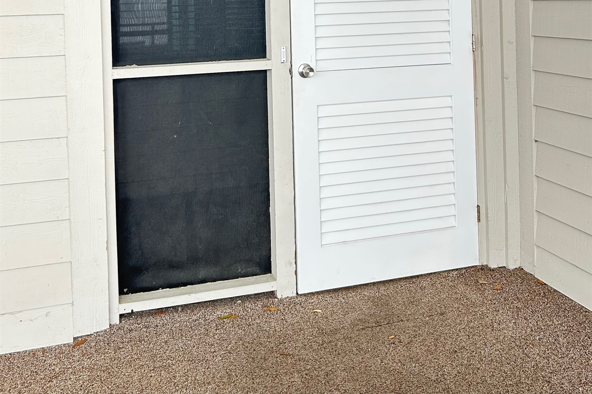 You've Arrived! Entrance to Condo front porch