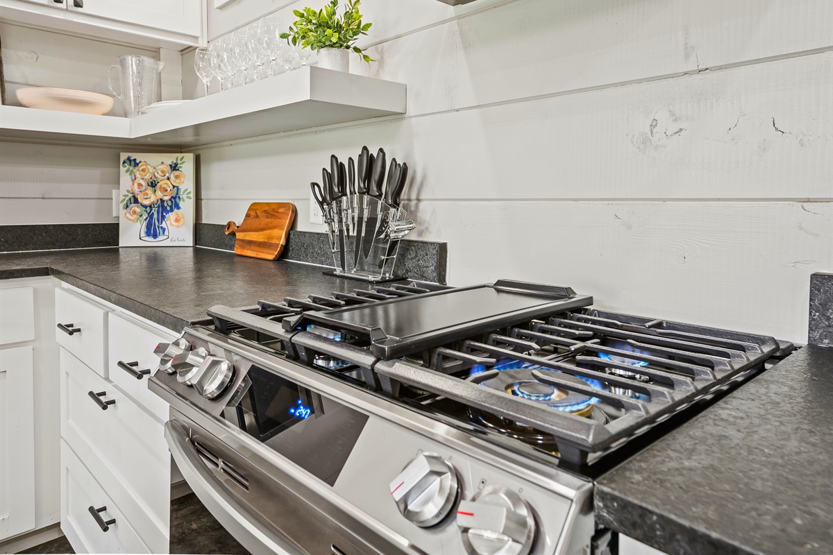 Sizzle up some magic on this chef's dream stove—every meal is a chance to create memories