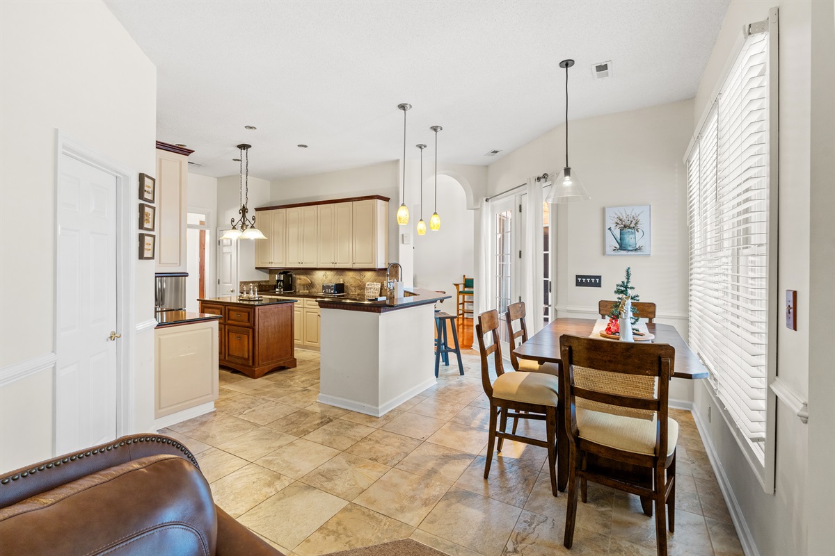 Dining and Kitchen area