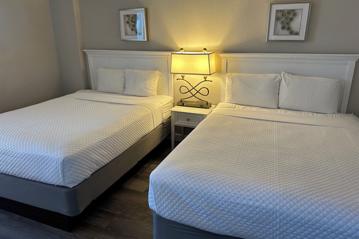 Our Second Bedroom has 2 queen size beds to make it so comfortable for adults.