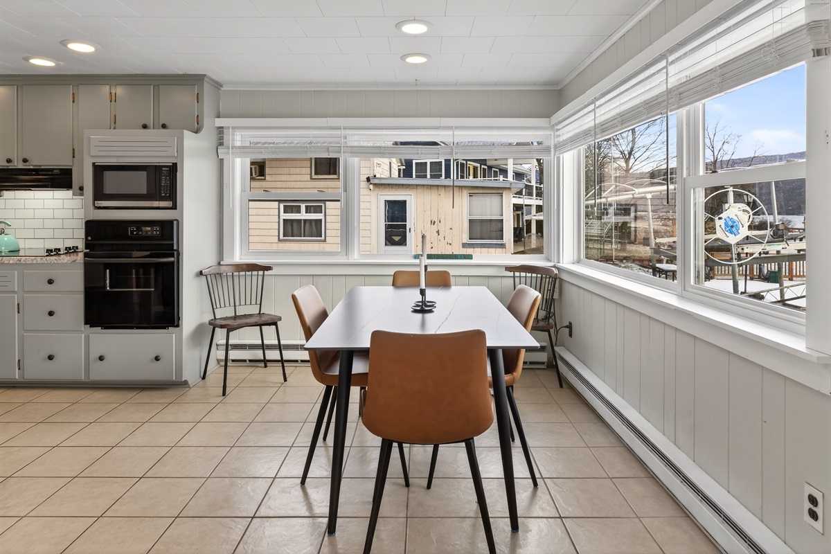 Kitchen and additional seating