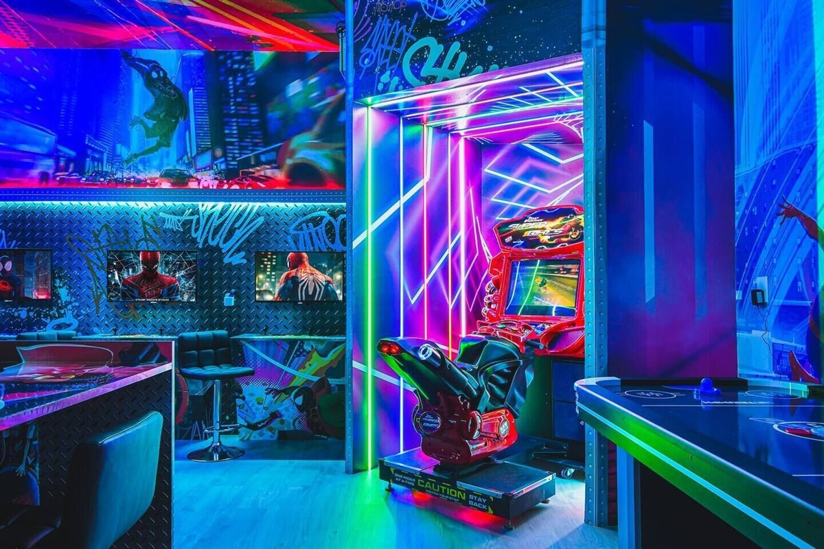 Incredibly custom Spider Man Arcade Room