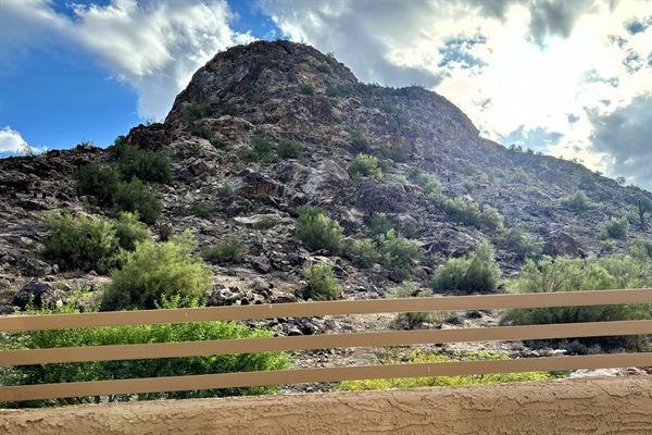 Private balcony view off primary bedroom